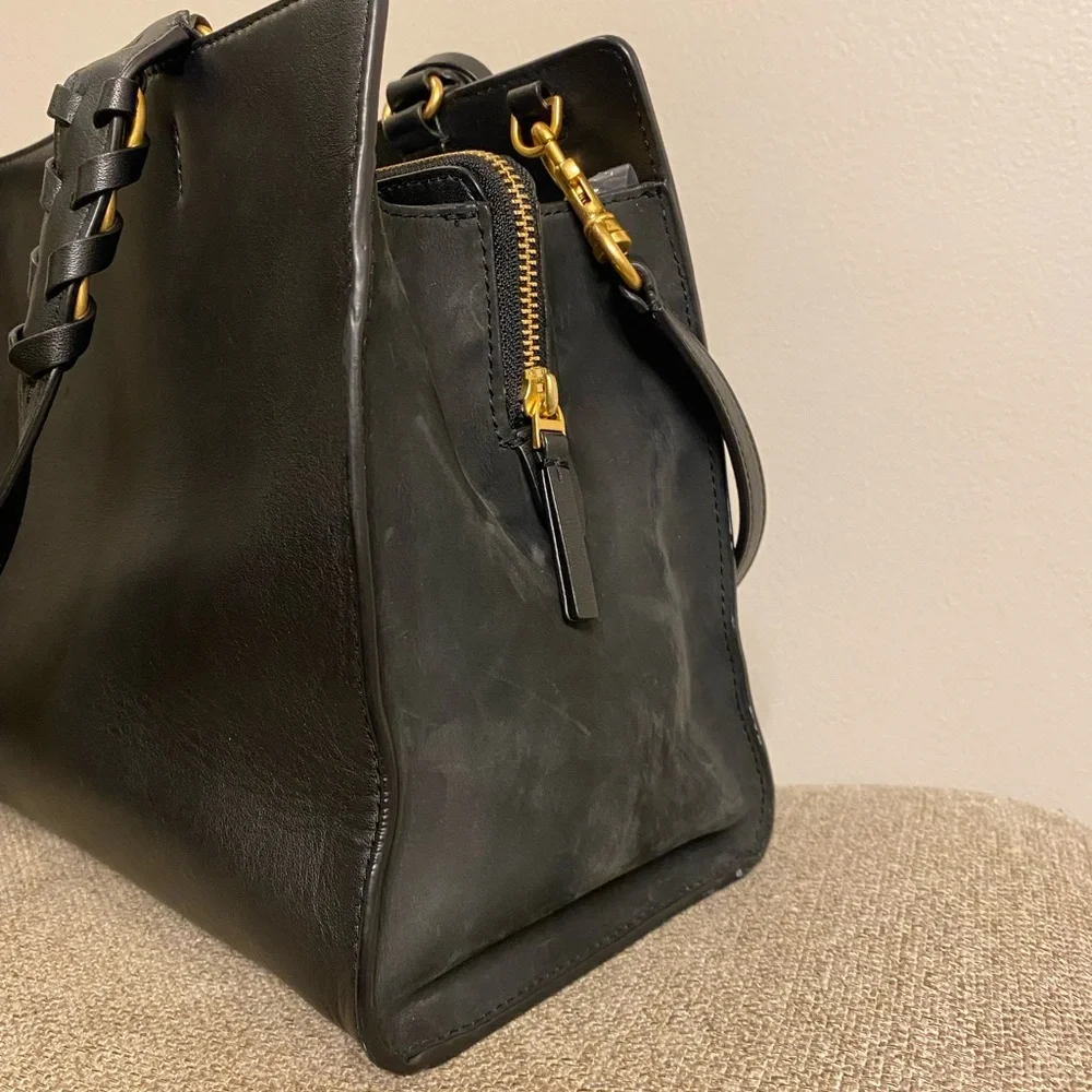 💯$578 Tory Burch Brooke Smooth Leather Satchel Bag - Picture 11 of 16
